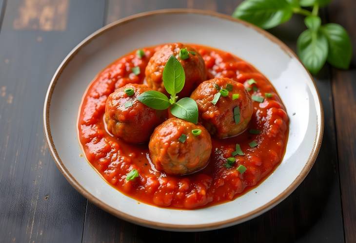 Savory Meatballs with Zesty Tomato Sauce